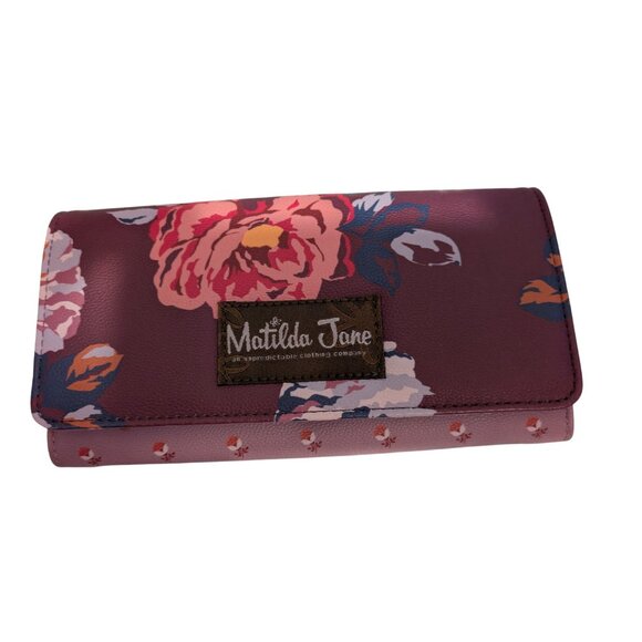 Matilda Jane Purple Foral Wallet NWOT - Picture 1 of 4